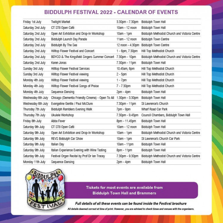 Biddulph Festival 2022 Full schedule of dozens of exciting events