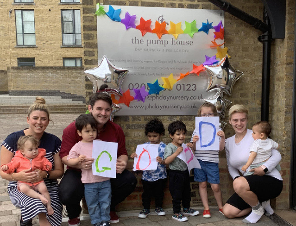 The Pump House Day Nursery in Brentford celebrate positive Ofsted results