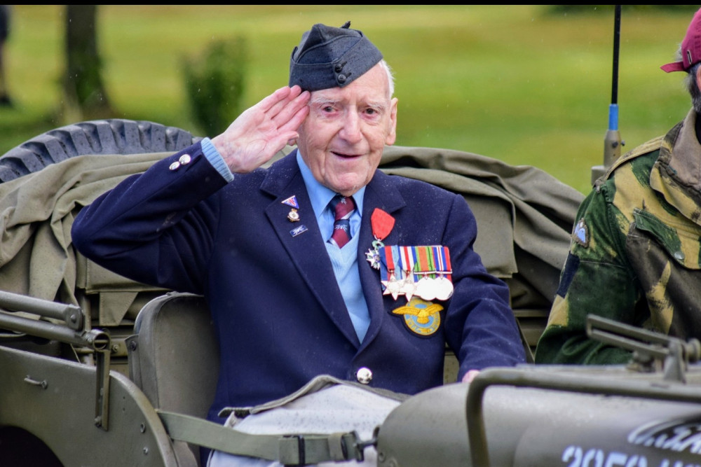 Special guest, Sergeant Bernard Morgan, 98, from Crewe (Jonathan White).