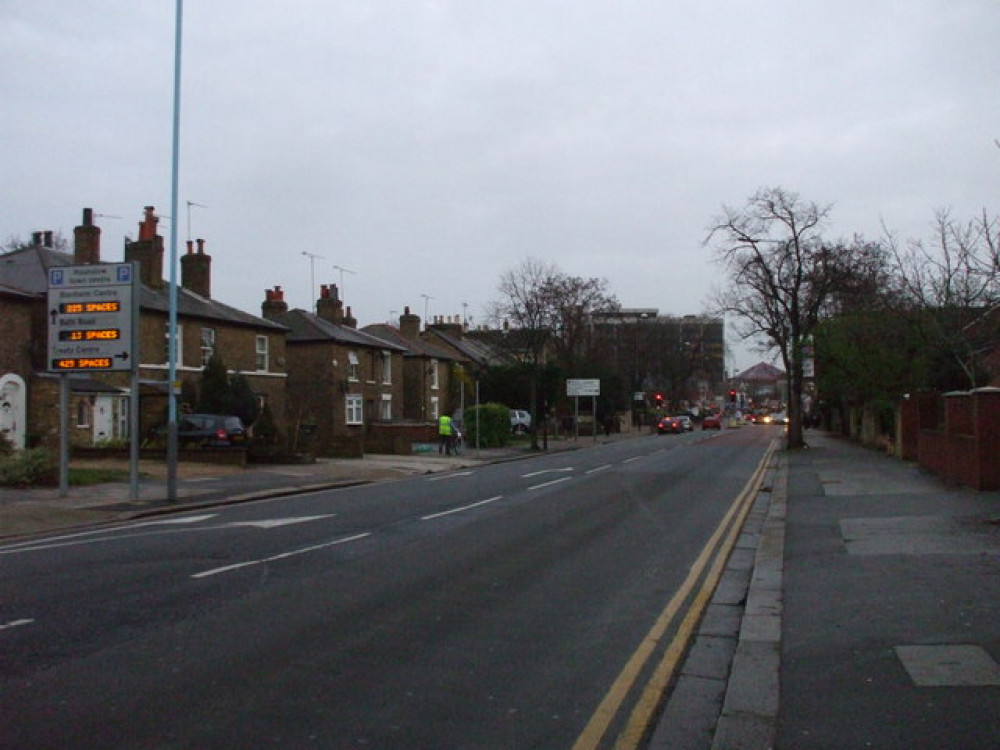 Staines Road in Hounslow where a man was found with multiple stab wounds on Saturday (June 25)