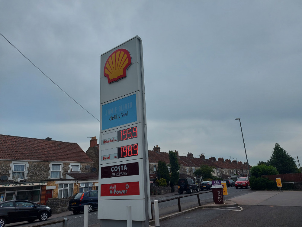 Price last week at this forecourt in Westfield