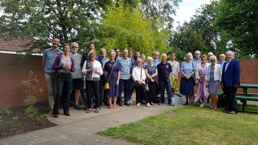 Members of Whitehouse family, members of Kenilworth Lions Club and staff and trustees from tKC