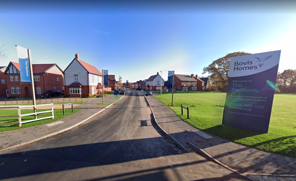 Bovis Homes says it will complete the Pavilions Development in 2023 (Image via google.maps)