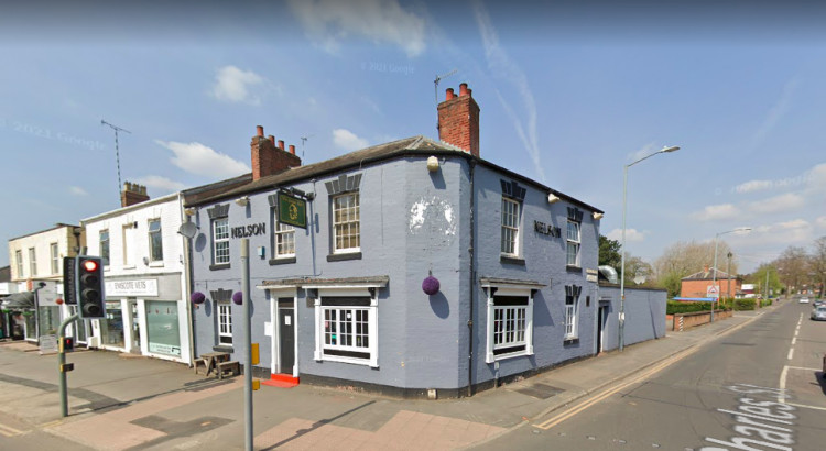 Three crews were called to tackle the blaze at The Nelson Pub on Emscote Road (Image via google.maps)