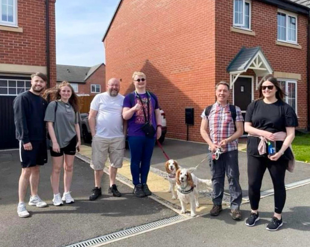 A number of the participants for the Snowdon charity walk this Saturday - July 2 (Jonathan White).