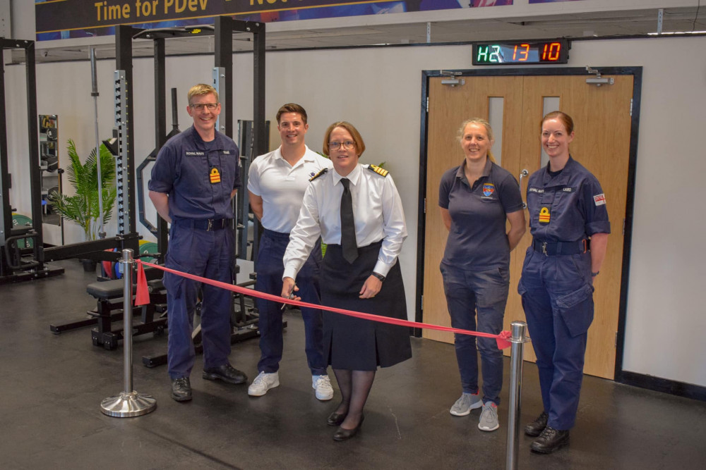 Surgeon Captain Beth Crowsen opens the facility. Credit: RNAS Culdrose.