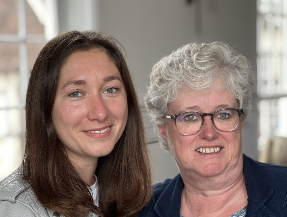 Read Hitchin Nub News soon for Alina Kurylova's incredible story since the Russian invasion of Ukraine.PICTURE: Alina Kurylova with her Hitchin host Debbie Stalkartt. CREDIT: @HitchinNubNews