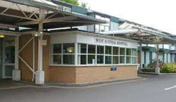 Covid patients from the area admitted into West Suffolk hospital
