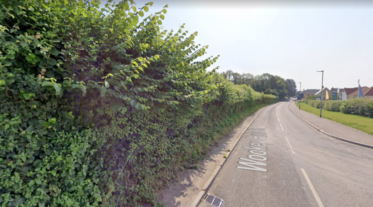 Proposed Location Of Entrance To Development Of 50 Homes On Wookey Hole Road In Wells. CREDIT: Google Maps.
