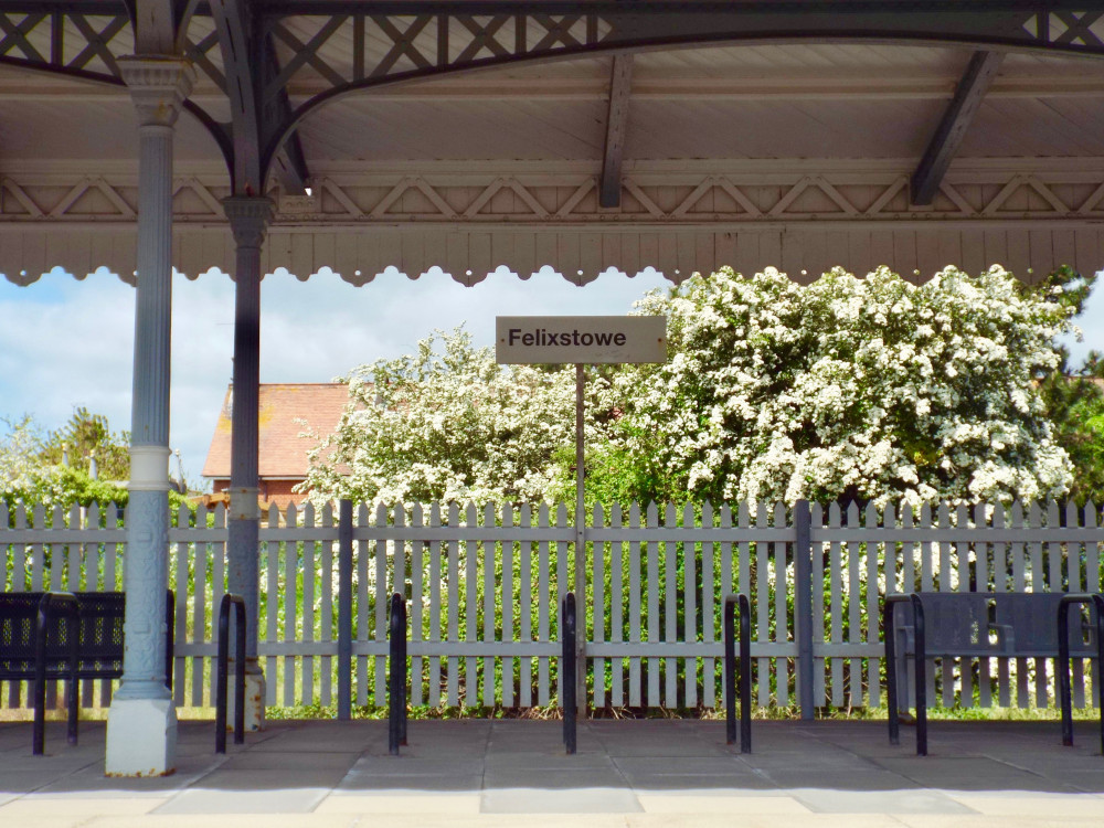 Victim left from Felixstowe station (Picture credit: Nub News)