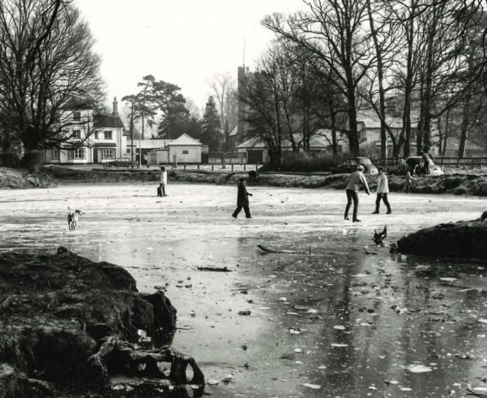 Letchworth Rewind: Winter's aren't what they used to be - skaters on Willian pond in 1961. CREDIT: North Herts Museum