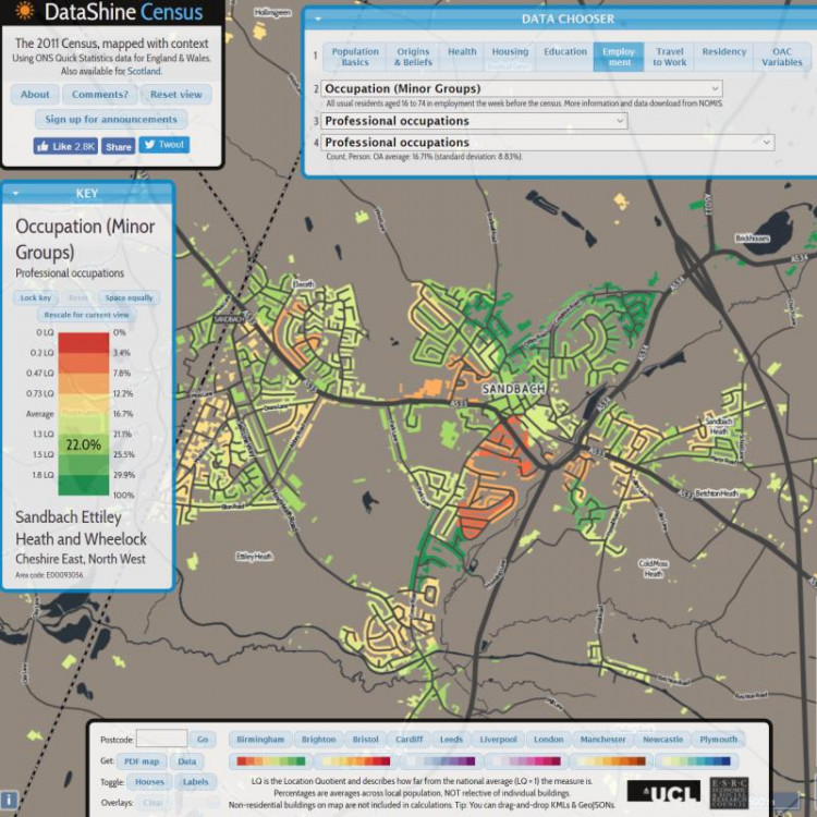 The 2011 census - Sandbach 