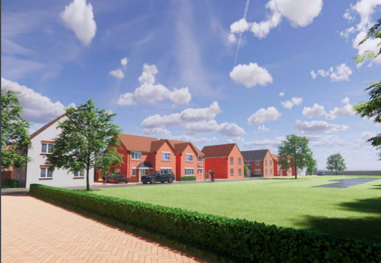 Seven Capital plc has applied to Warwick District Council for permission to build 66 houses near Smith's Garden Centre (image via planning application)