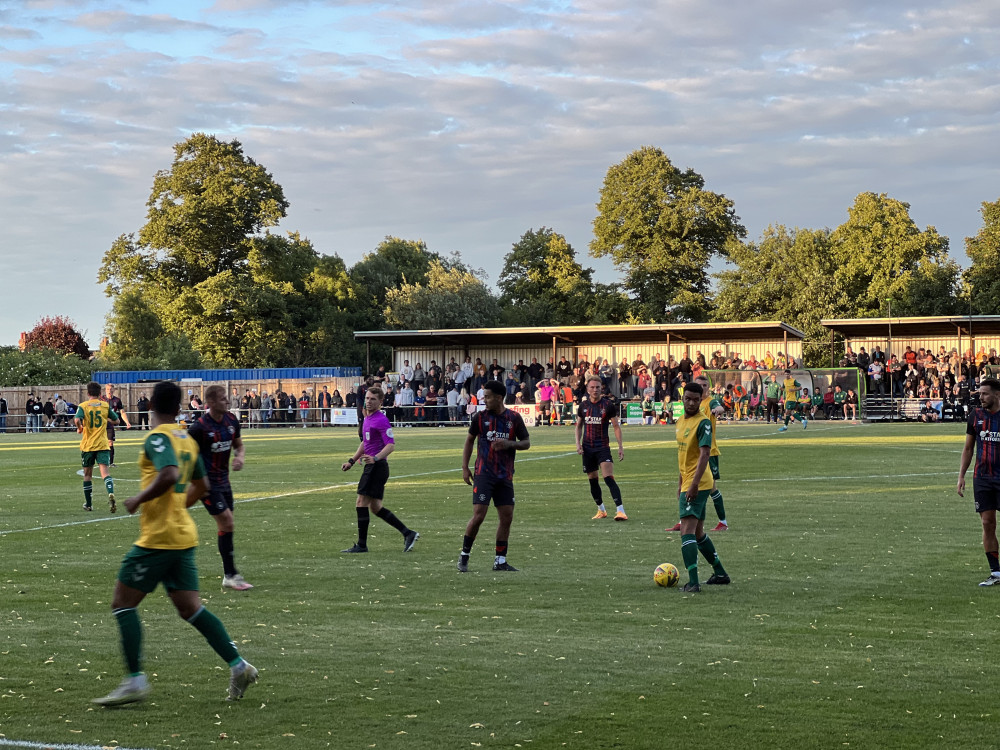 Hitchin Town 0-3 Luton Town. CREDIT: @laythy29