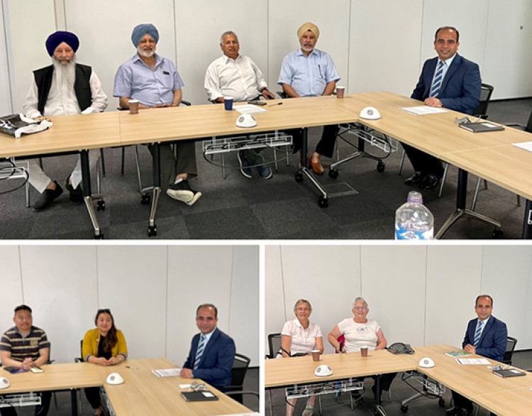 Members of Gurdwara Grays Sikh Temple, Thurrock Nepalese Gurkha Community and the Local History Society with Cllr Abbas.