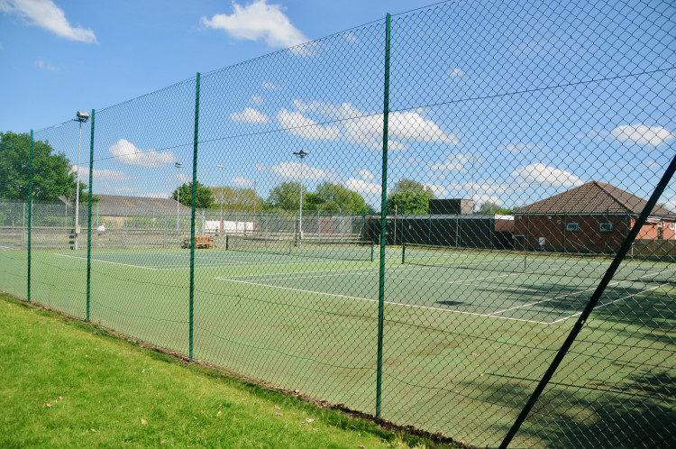 Tennis courts at Layham Road