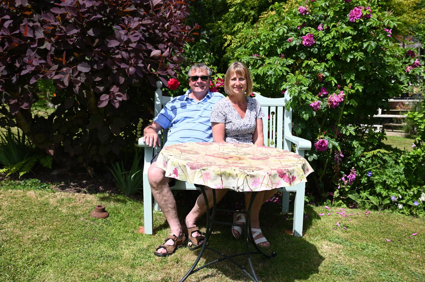 The large garden and overall winners, Jason Smith and Nicola Darby