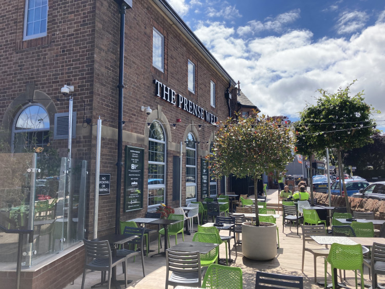 The new pub has outdoor areas