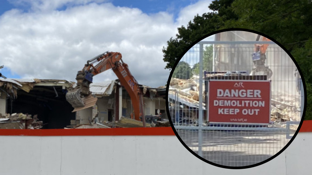 Demolition works are expected to take four weeks, and then the centre will be rebuilt (Image by James Smith)