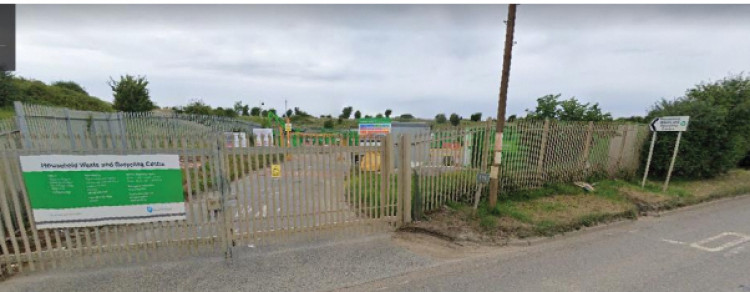 The household waste disposal site on Buckingham Hill Road, Linford. 