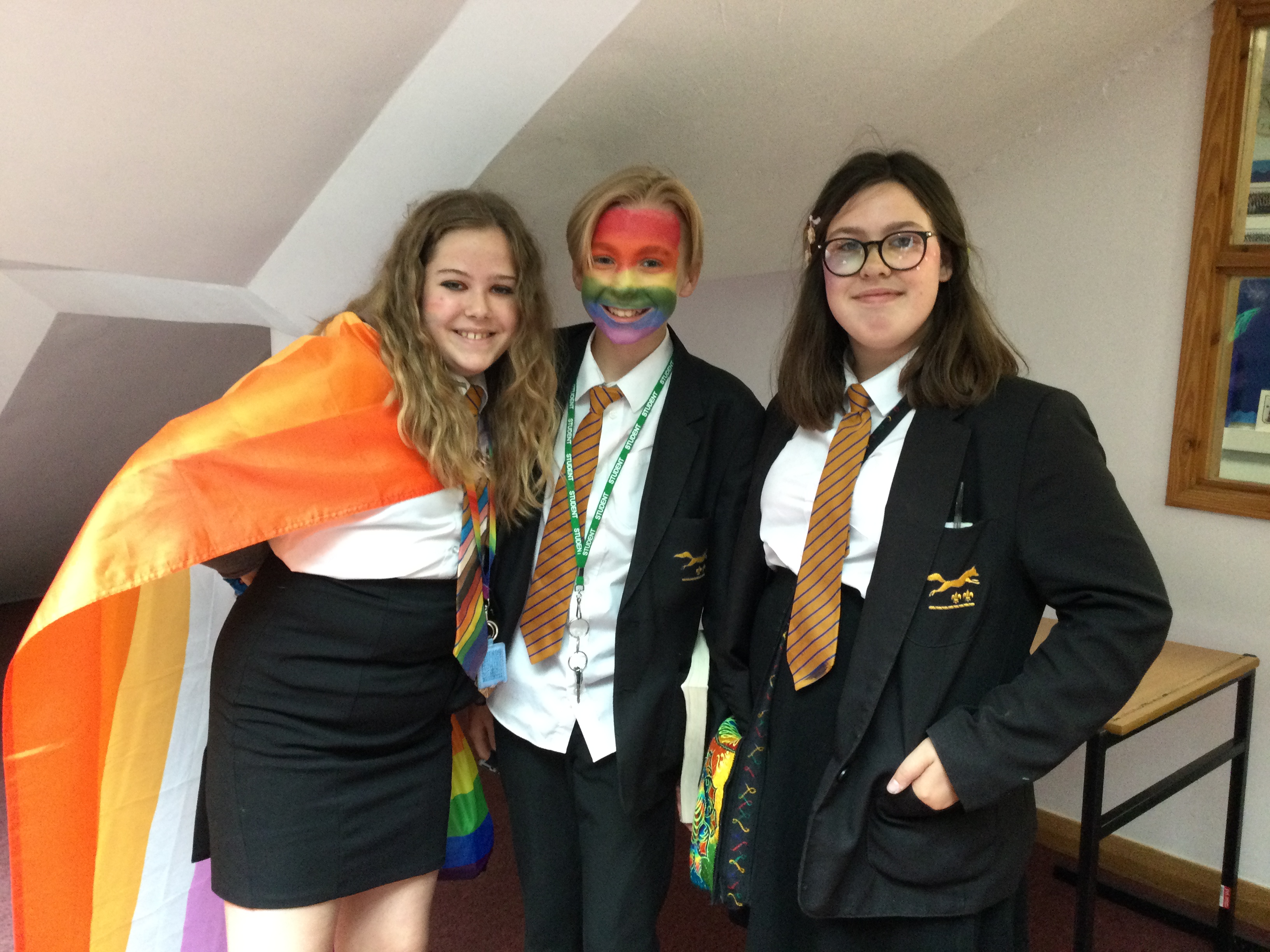 Students celebrate Pride at the Sir John Colfox Academy