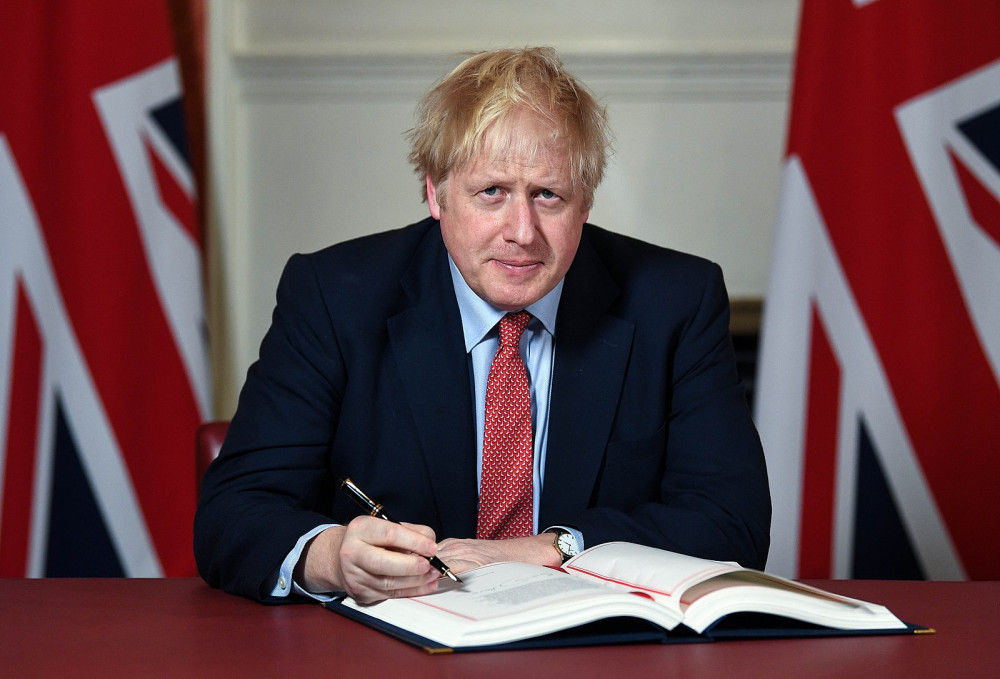 Congleton: Boris Johnson signing the Brexit Withdrawal Agreement. The Conservative highlighted Brexit as one of his favourite parts of his almost three-year tenure. (Image - bit.ly/3yN47qZ Open Government Licence v3.0 Unchanged) Congleton: Boris Johnson signing the Brexit Withdrawal Agreement. The Conservative highlighted Brexit as one of his favourite parts of his almost three-year tenure. (Image - bit.ly/3yN47qZ Open Government Licence v3.0 Unchanged)