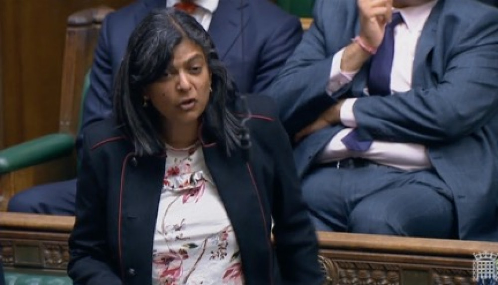 Rupa Huq MP in the House of Commons today (Thursday, July 7)