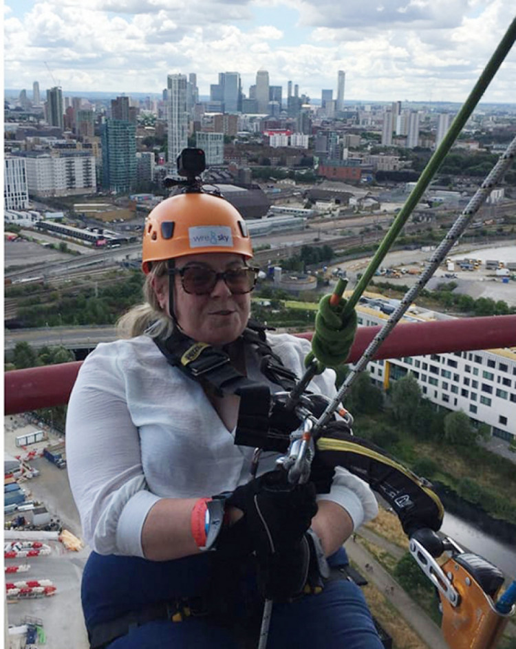 Dropping in and making the news - Cllr Georgette Polley.