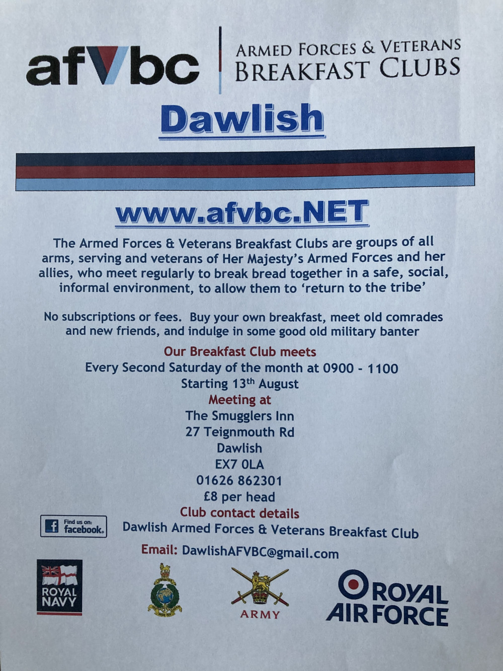 Armed Forces & Veterans Breakfast Club 