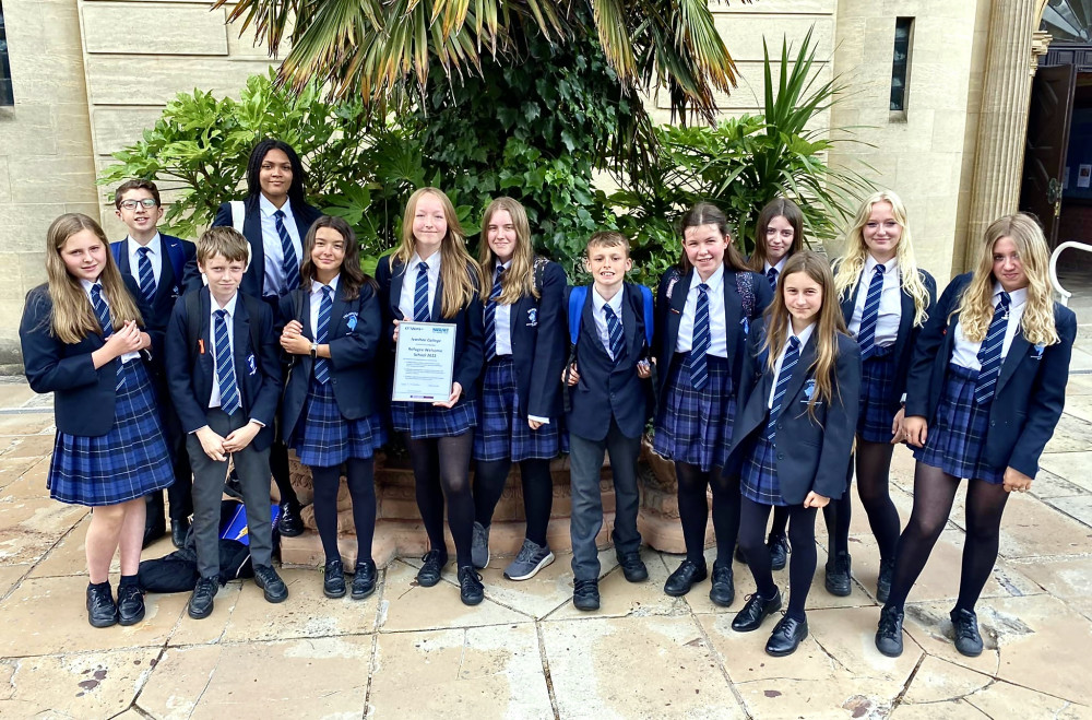 Students from Ivanhoe College had their efforts recognised at a celebratory event in Leicester. Photo: Ivanhoe College