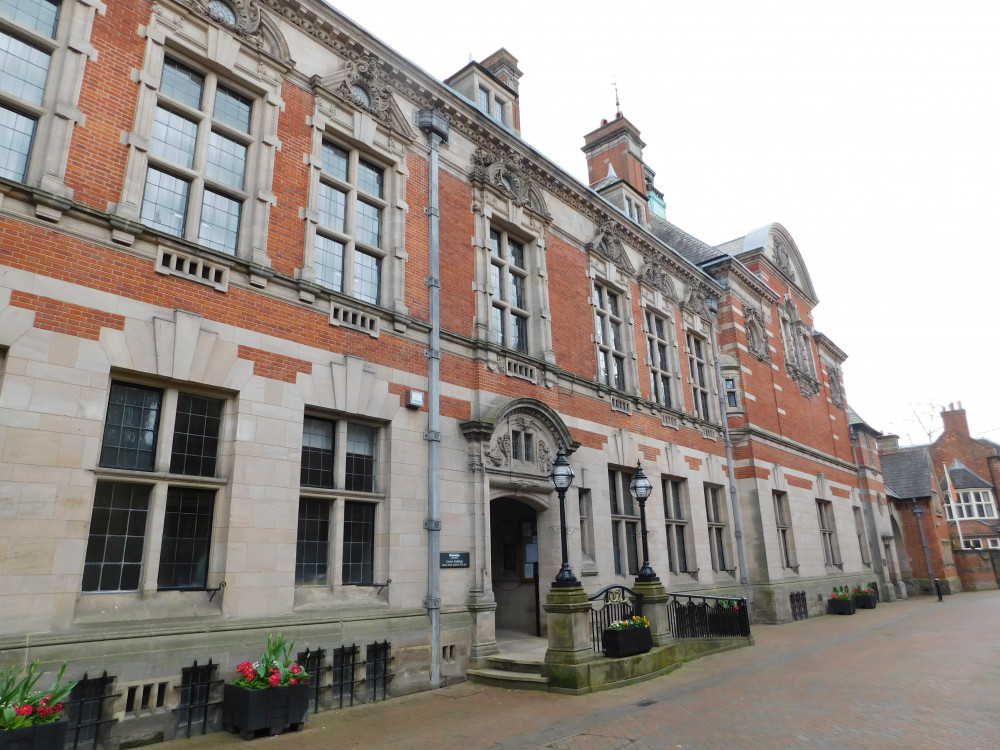 Staffordshire County Council\'s County Buildings in Martin Street Stafford where county council meetings are held.