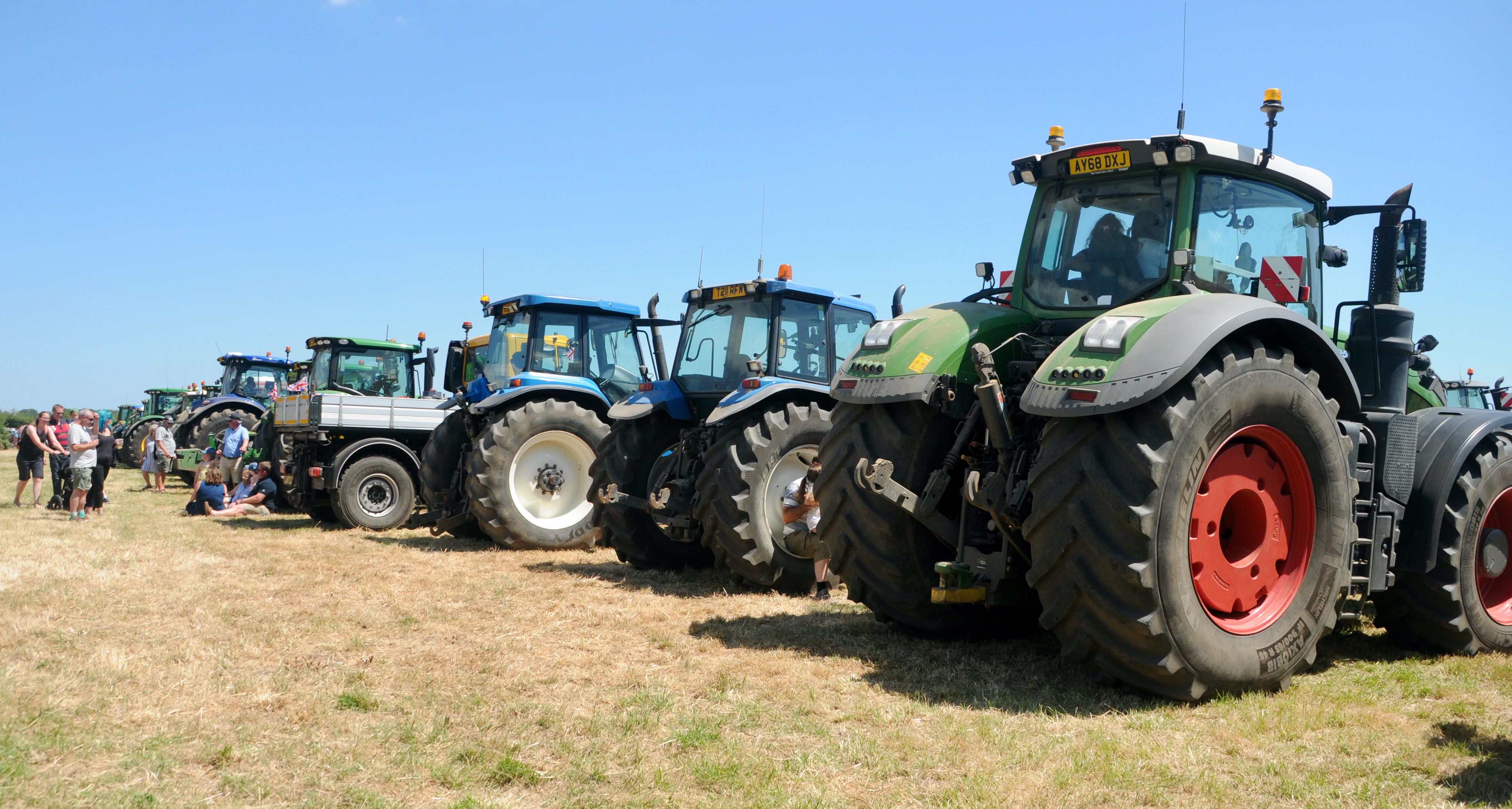 Tractor line up (Picture credit: Peninsula Nub News)