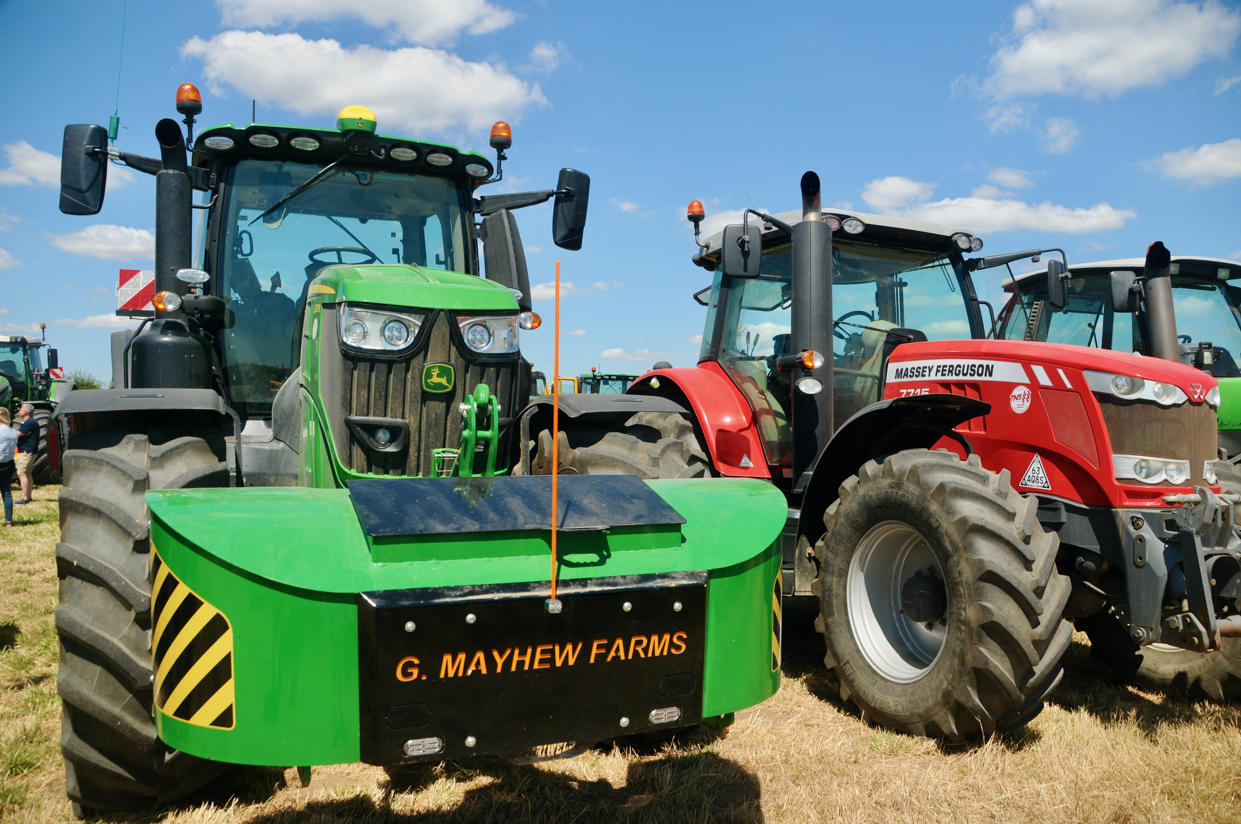 Farmer Geoff Mayhew had a couple f tractors on show (Picture credit: Peninsula Nub News)