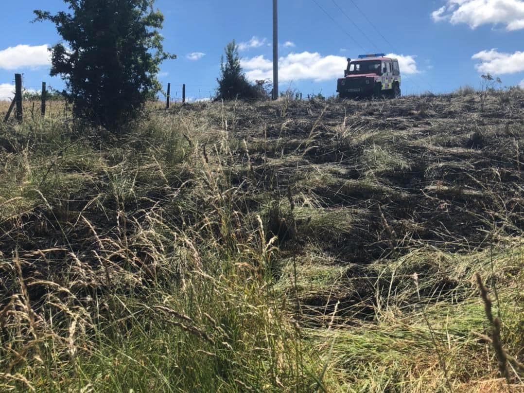 Wildfire at Lankham Bottom (Image: Bridport Fire Station)