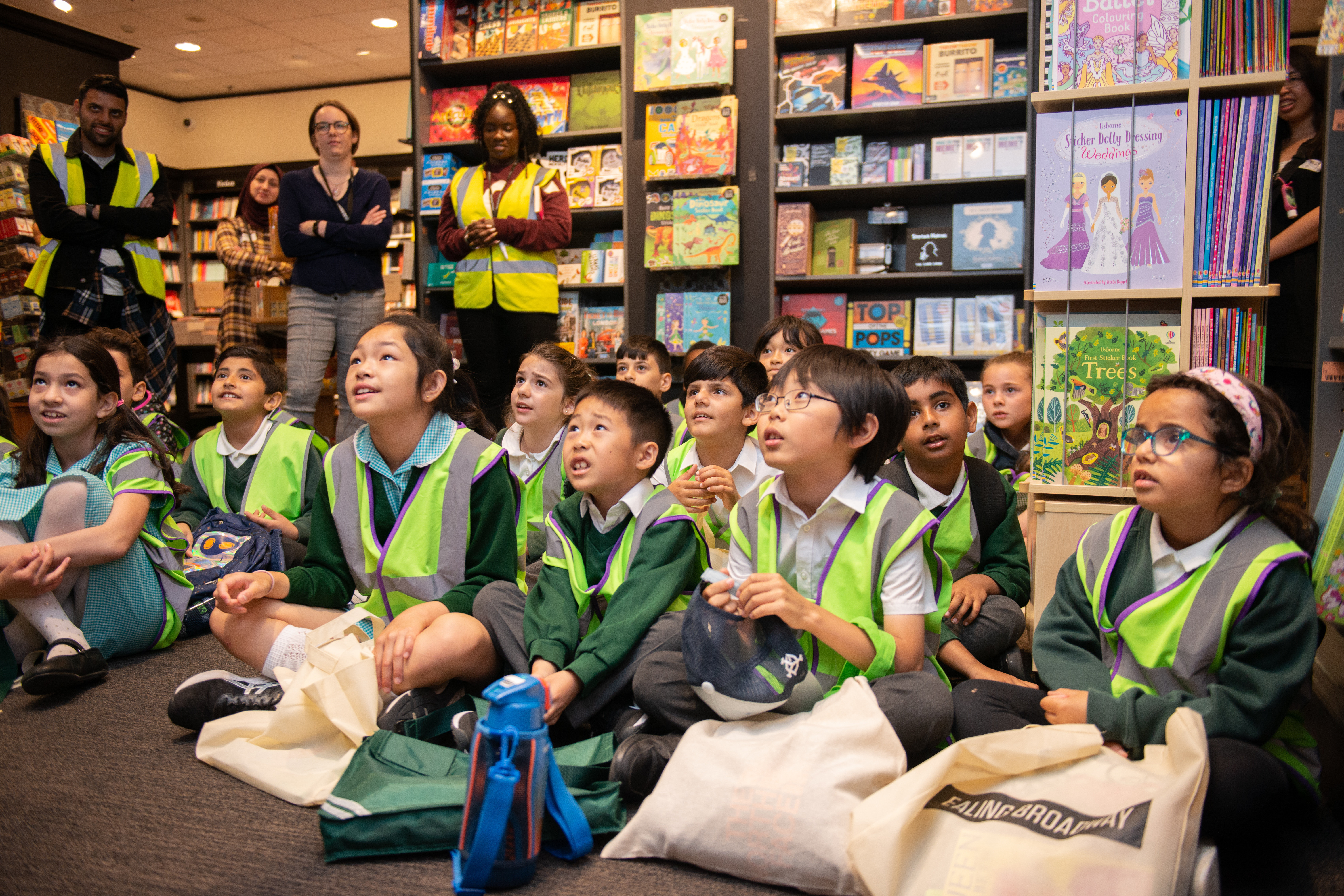 Children from West Acton Primary school and St John's Primary School