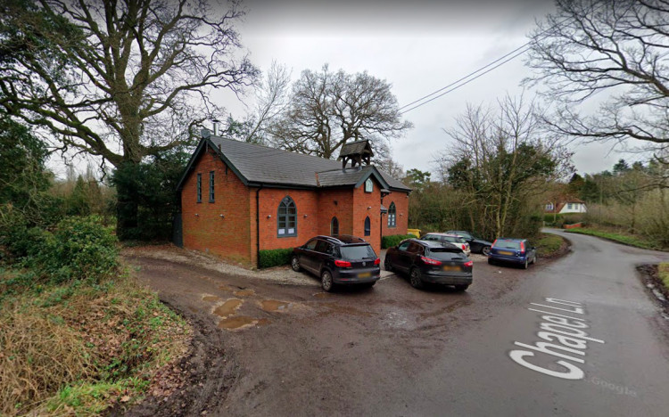 The chapel was Chessetts Wood C of E Church until the 1970's (Image via google.maps)