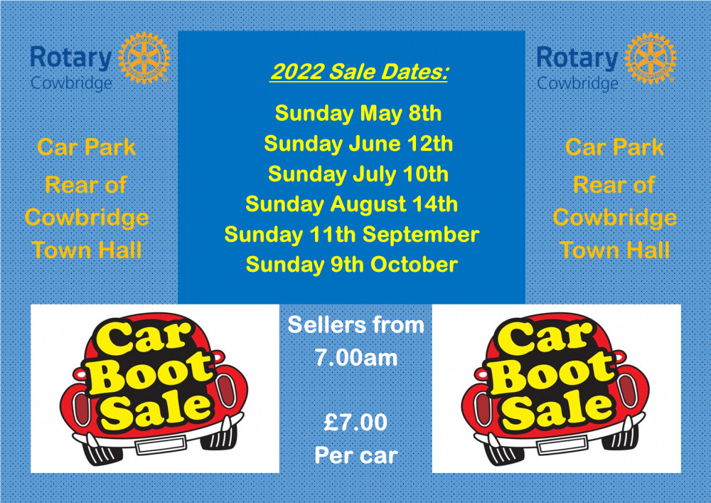 Charity Car Boot Sales 2022. (Image credit: Cowbridge Rotary Club)