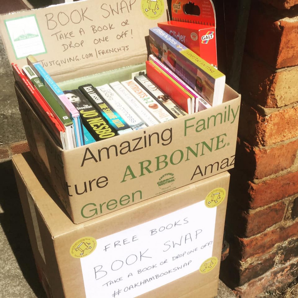 Oakham book swap runs locally and is a great way to find new titles - you will find boxes outside homes in and around the community supporting this community endeavour