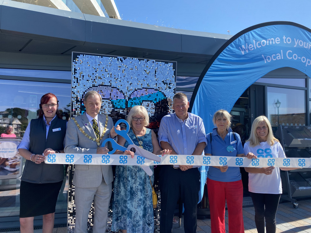 |Mayor and Mayoress Steve and Vicky Eva were on hand to open the new Co-op store on Cliff Road.