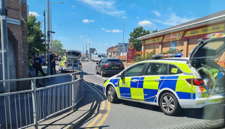 Police attended the incident on London Road.