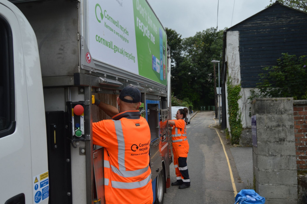 Cornwall Council bin collections.