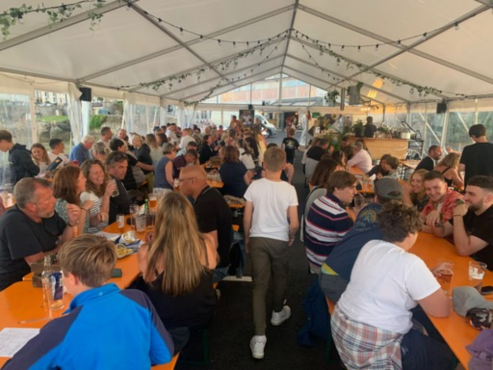 Falmouth Community enjoy a quiz night at The Working Boat.