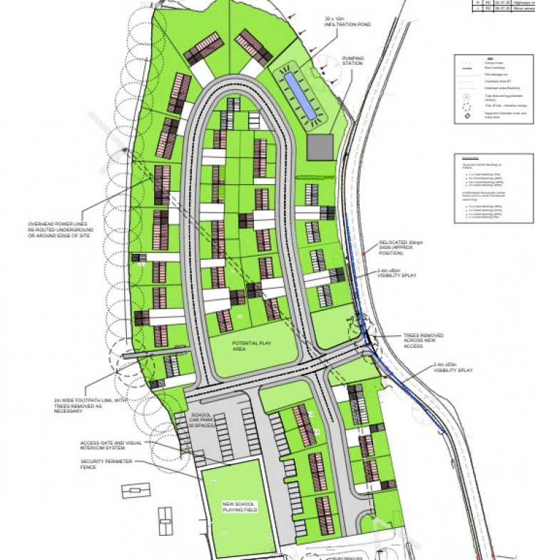 Plans For 40 Homes On Quarry Lane In Leigh-upon-Mendip. CREDIT: Brimble Lea & Partners. Free to use for all BBC wire partners.