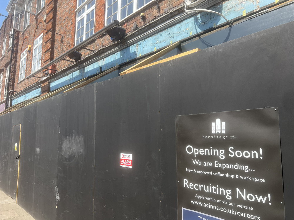 Anglia Country Inns are expanding their site at Hermitage Road as you can see by our picture taken this week. CREDIT: @HitchinNubNews 