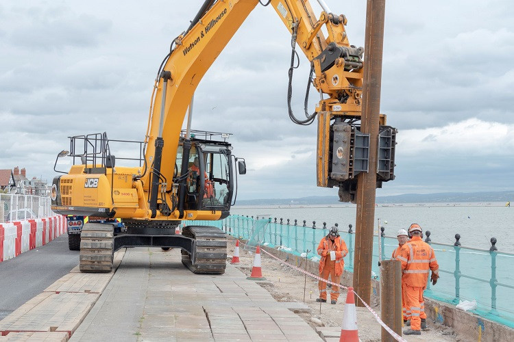 Work on the flood defence will take several months