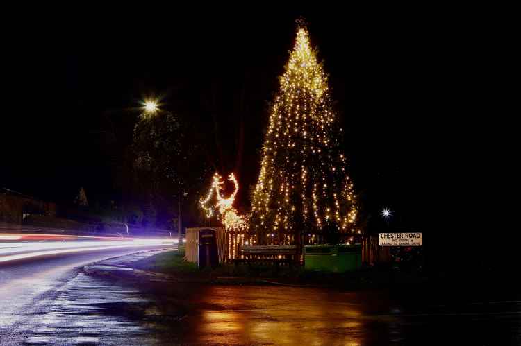 Helsby's Christmas tree lights have been lit! Thanks to Duncan Cowley for the photo