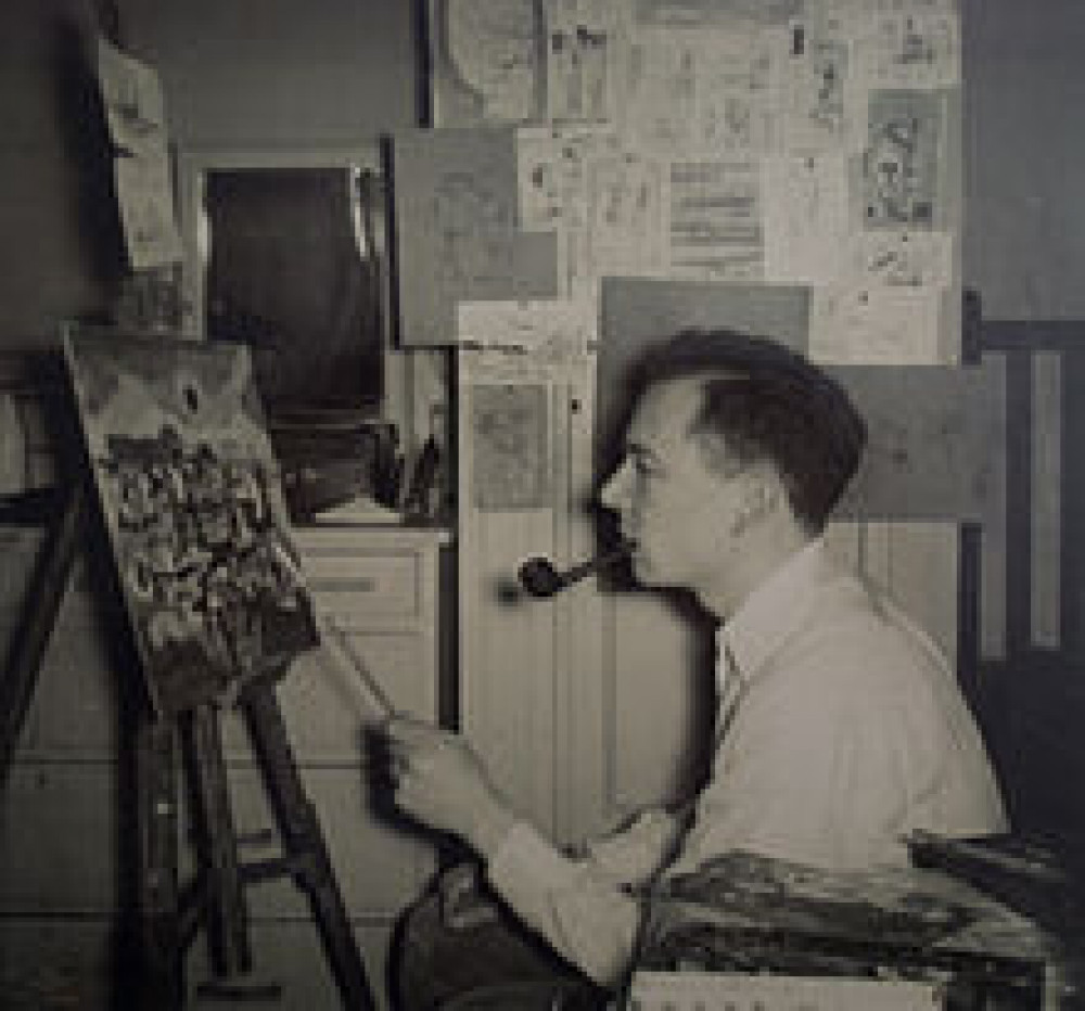 Roy Turner Durrant at work - March 1954 [Picture credit: royturnerdurrant.com]