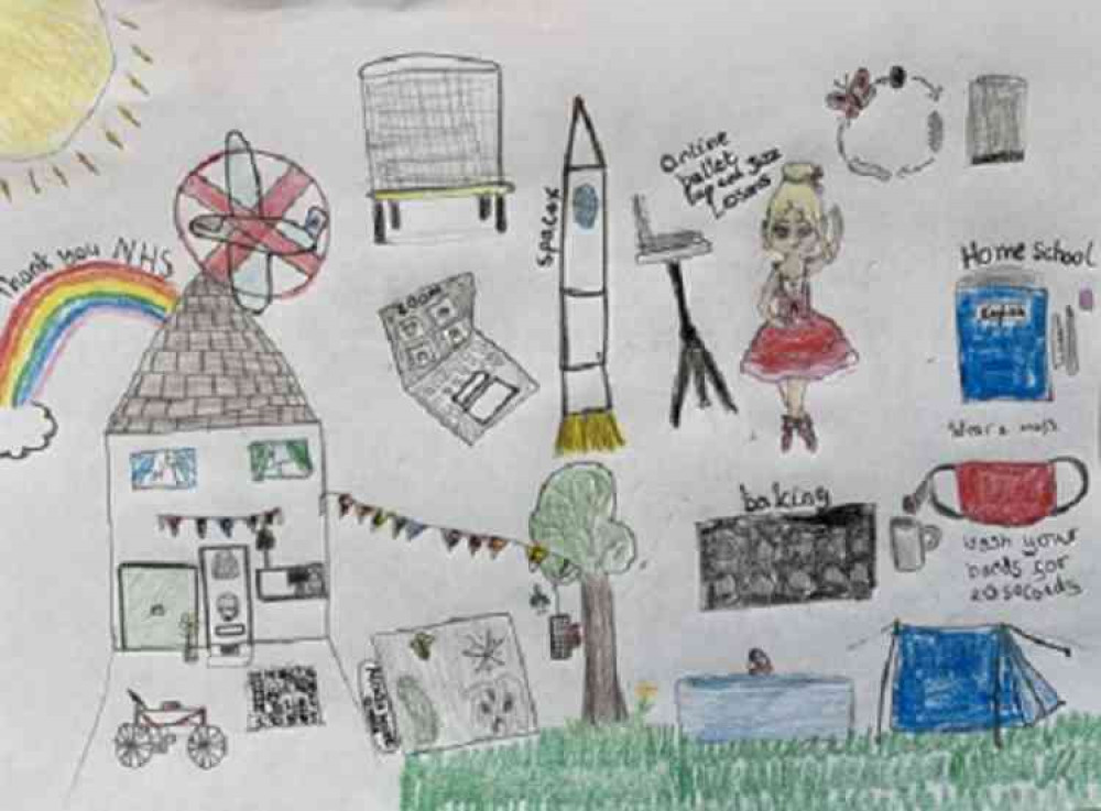 One of the children's drawings that have submitted for the study