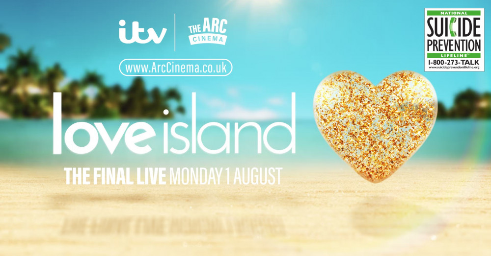 The Arc Cinema in Hucknall will screen the final of Love Island live on Monday 1 August. Image courtesy of Hucknall Arc Cinema.