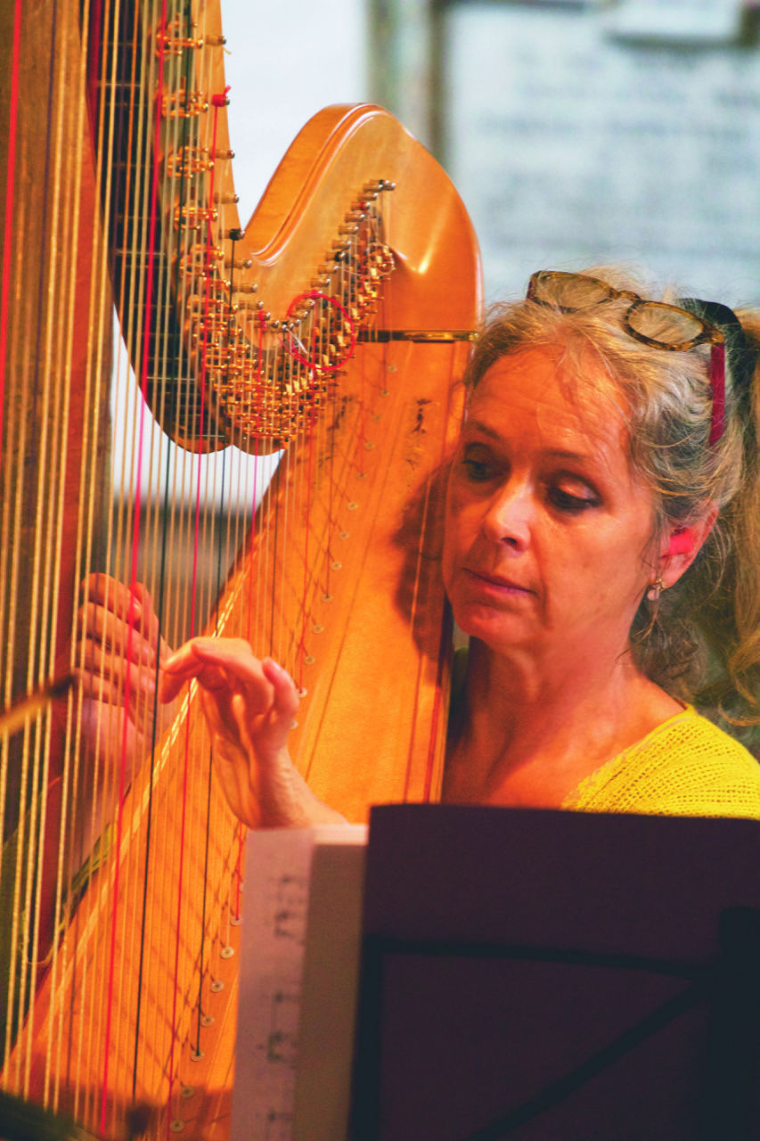 Harpist Eluned Pierce